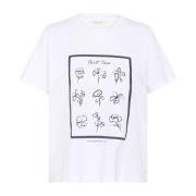 Hvid Marine Ramme Print Tee