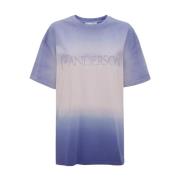 Lilla Logo T-shirt Ombre Effekt