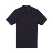 Slim Fit Plain Polo Navy