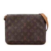 Pre-owned Canvas louis-vuitton-tasker