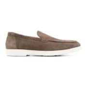 Brun Ruskind Loafer Flade Sko