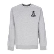 Crewneck Sweatshirt i Mørkegrå/Sort