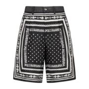 Bandana Print Bermuda Shorts