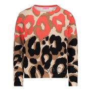 Sweater med dyreprint