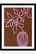 Fine Art Board / Lilac umber / Sort ramme