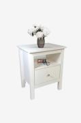 Wood Furniture - Sidebord Vesa - Hvid - Sengeborde - - Homeroom