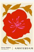 Pelcasa - Plakat Flower Market. Amsterdam - Beige - Posters - - Homero...