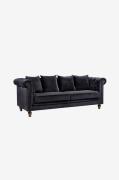 Venture Home - Sofa, Valleta 3-pers. - Sort - 3-pers. sofaer - - Homer...