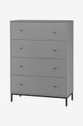 Loft24 - Kommode Celine 4 skuffer - Grå - Kommoder - - Homeroom
