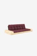 Karup Design - Base Sovesofa m. 2 sidebokse Tre-personers - Rød - Sove...