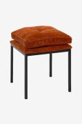 Nordic Furniture Group - Skammel Sentado med hynde, 2 pak - Orange - S...