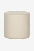 WOOOD - Høj puf Sara - Beige - Fodskamler & puffer - - Homeroom