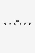 By Rydéns - Ceilingspot Correct 6-lys - Sort - Spotlights - - Homeroom