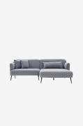 Hanah Home - Hjørnesofa Otis Right - Grå - Sofaer med chaiselong - - H...