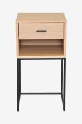 Nordic Furniture Group - Sengebord Domino med hylde - Natur - Sengebor...