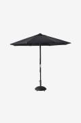 Cinas - Parasol Capri/Nero Ø3m stang polyester - Sort - Parasoller - -...