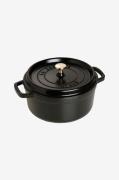 Staub - Gryde La Cocotte rund 24 cm, 3,8 l - Sort - Gryder & kasseroll...