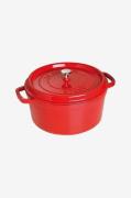 Staub - Gryde La Cocotte rund 30 cm, 8,35 l - Rød - Gryder & kasseroll...