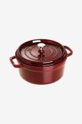 Staub - Gryde La Cocotte rund 26 cm, 5,2 l - Rød - Gryder & kasserolle...