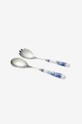 Spode - Salatbestik Blue Italian 2 stk. 25 cm - Blå - Bestik - - Homer...