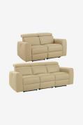 Loft24 - Sofa Set Capena 2pers/3pers Mannual - Hvid - Sofaer - - Homer...