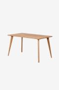 Wood Furniture - Spisebord Lula, 140x80cm, eg - Brun - Spiseborde - - ...