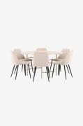 Venture Home - Spisebord Copenhagen med stol Night - Beige - Spisegrup...