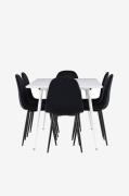 Venture Home - Silar-spisebord med Polar-spisebordsstol - Sort - Spise...