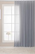 Hasta - Gardin ekstra bredt Saga - Grå - Gardinfag med rynkebånd - - H...