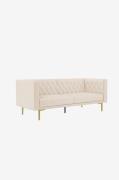 Dorel Home - Sofa 3 sæder Marseille - Hvid - 3-pers. sofaer - - Homero...