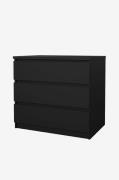 Tvilum - Naia Kommode 3 skuffer - Pakke - Sort - Kommoder - - Homeroom