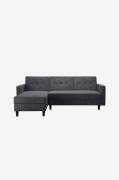 Dorel Home - Hjørnesofa med opbevaring Hartford Ii - Grå - 3-pers. sof...