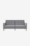 Dorel Home - Sofa 3-personers sovesofa Lilly - Grå - 3-pers. sofaer - ...