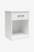 Dorel Home - Natbord med 1 skuffe i Mdf BrEz - Hvid - Sengeborde - - H...