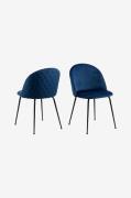 NORDFORM - Spisebordsstol Jackie, 2-pak - Blå - Stole - - Homeroom