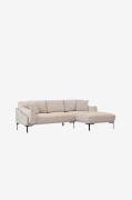 Hanah Home - Hjørnesofa Leo Right - Hvid - Sofaer - - Homeroom