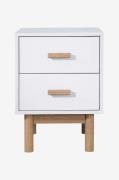 Loft24 - Natbord 2 skuffer Melanie - Hvid - Sengeborde - - Homeroom