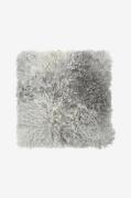 Skinnwille - Pudebetræk fåreskind Shansi - Grå - Pyntepuder & pudebetr...
