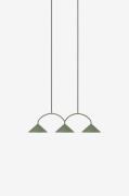 Globen Lighting - Pendel Curve 3 - Grøn - Loftpendler - - Homeroom
