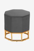 Loft24 - Ottoman Isha - Grå - Fodskamler & puffer - - Homeroom