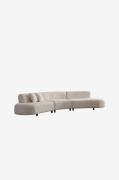 Hanah Home - Hjørnesofa Pars Triple - Beige - Sofaer - - Homeroom