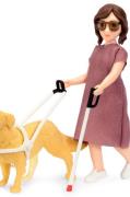 Lundby - Dukke med blind stok og hund - Legetøj & tilbehør - - Homeroo...