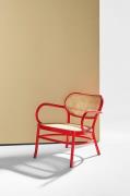 Pastill - Betty loungestol i bøjet træ - Rød - Lænestole - - Homeroom