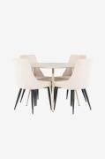 Venture Home - Plaza-spisebord med Leone-spisebordsstol - Beige - Spis...