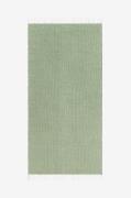 KM Home - Bomuldstæppe Line - Grøn - Bomulds- & kludetæpper - - Homero...
