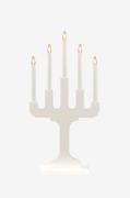 Konstsmide - Lysestage træ 5 pærer - Hvid - Adventslysestager - - Home...