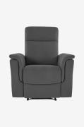 Loft24 - Hvilestol Manual Southbrook - Grå - Lænestole - - Homeroom