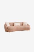 Hanah Home - Sofa med 3 sæder Napoli - Brun - 3-pers. sofaer - - Homer...