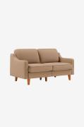 Hanah Home - Sofa med 2 sæder Robin - Brun - 2-pers. sofaer - - Homero...
