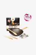 Dexam - Wok-sæt School Of Wok Pre-Seasoned - Sort - Stegepander & gril...